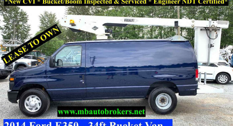 2014 FORD E350 – 34FT BUCKET VAN *VERSALIFT BOOM* GREAT PRICE