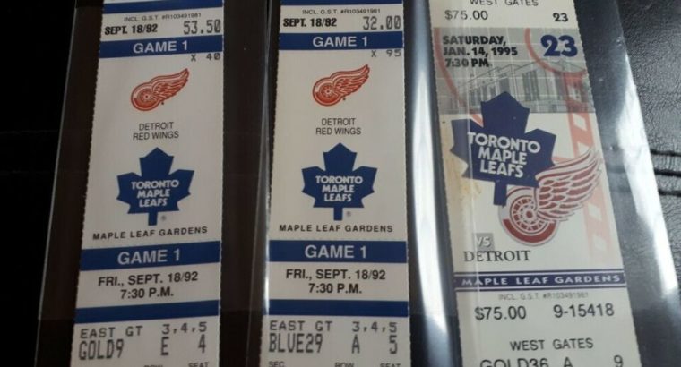 Vintage Toronto Maple Leafs Tickets – 1973-2019