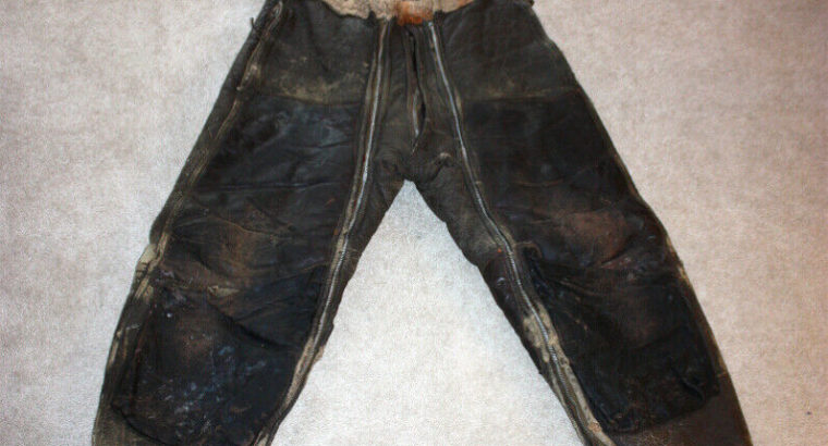 WWII US Navy Leather Flying Pants