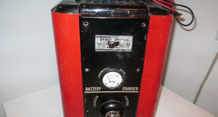 ” New Price” 1950’s Garage Type Working Battery Charger.