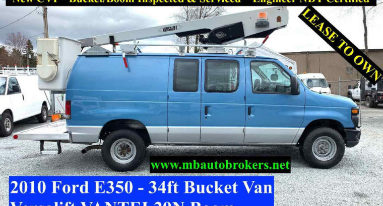 2010 FORD E350 – 34FT BUCKET VAN *VERSALIFT* GREAT PRICE