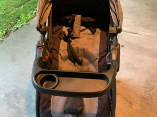 Stroller with baby car seat and base