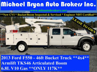 2013 FORD F550 – 46FT BUCKET TRUCK *4X4* CREW CAB * VERY RARE