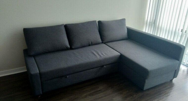 Ikea FRIHETEN Corner sofa bed with storage – like new