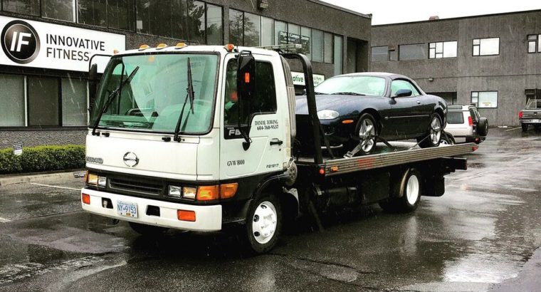 Towing and scrap car removal (flatbed tow truck)