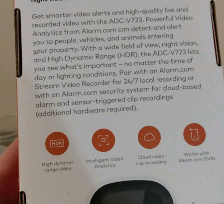 Alarm.com camera