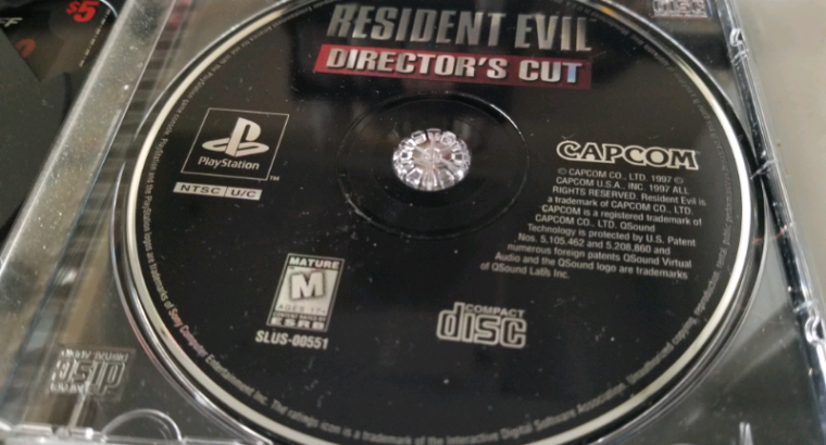 Resident Evil Director’s Cut PS1 excellent Condition Complete