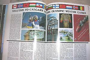 Calgary 1988 Winter Olympics Hotel Souvenir Hardcovered Book