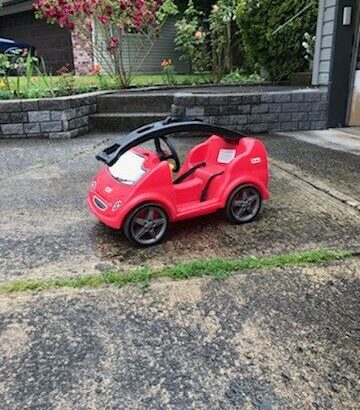 Little Tikes Quiet Drive Buggy/Push Car – Red Ride On