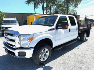 2015 FORD F350 XLT – 9FT FLAT BED – 4X4 * CREW CAB * 6.2L V8 GAS