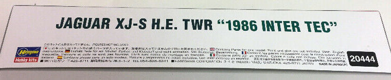 Hasegawa 1/24 Jaguar XJ-S H.E. TWR 1986 Inter Tec