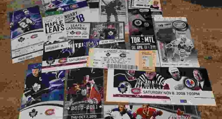 Vintage Toronto Maple Leafs Tickets – 1973-2019