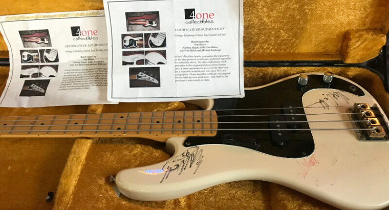 Van halen signed guitar.