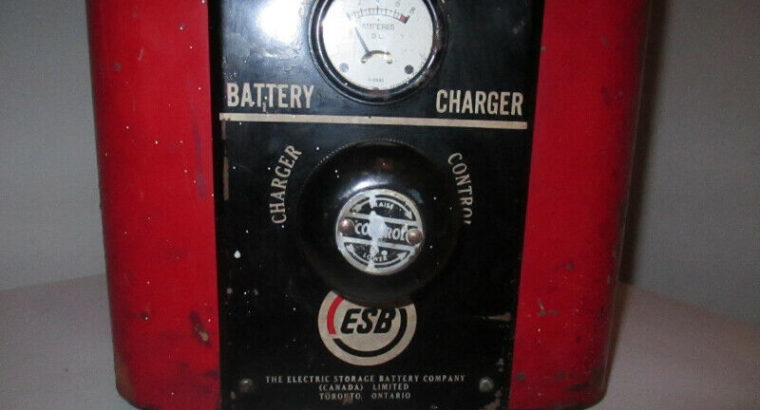 ” New Price” 1950’s Garage Type Working Battery Charger.