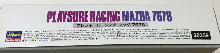 Hasegawa 1/24 Mazda 767B Playsure Racing