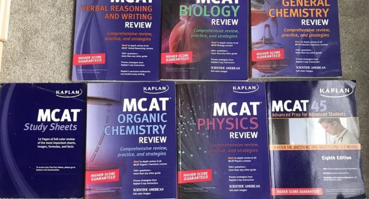 MCAT BOOKS – Kaplan, ExamCrackers, Princeton Review, Berkeley