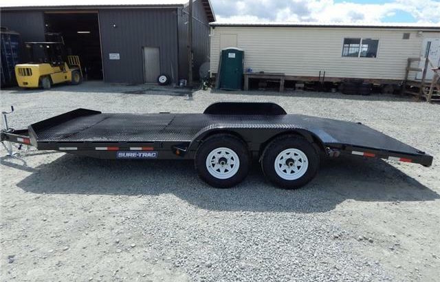 NEW 18′ 10,000lb STEEL DECK CAR FLATDECK TRAILER