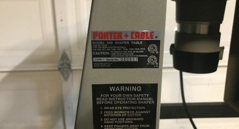 Porter Cable Router and Table