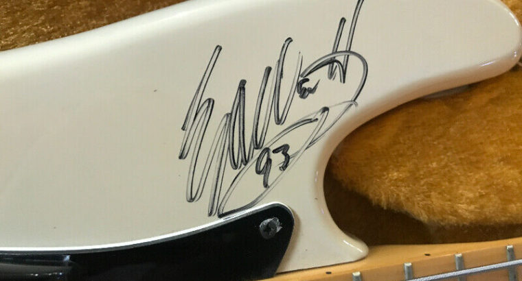 Van halen signed guitar.