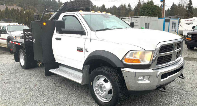 2011 Dodge Ram 5500 – HIAB CRANE / FLAT BED TRUCK *DIESEL* 4X4*