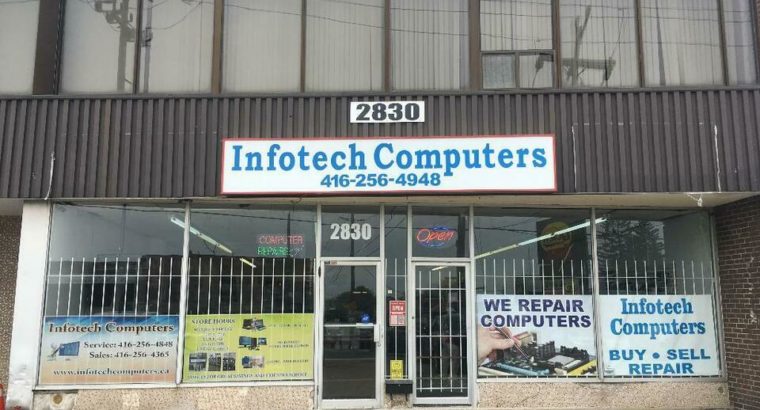 Laptops starting from $189.99 – www.infotechcomputers.ca