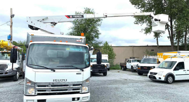 2013 ISUZU NRR 34FT BUCKET TRUCK / BOX TRUCK **ONLY 38K** RARE