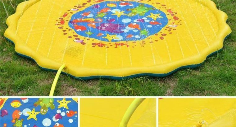 NEW Kids Water Blue Play Mat With Sprinkler FLASH SALE 50% OFF!