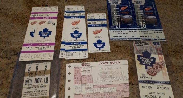 Vintage Toronto Maple Leafs Tickets – 1973-2019