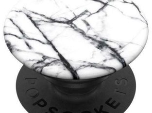 Popsockets POP 800997 Universal Cell Phone Expanding Grip & Stand – Dove White Marble (New Other)