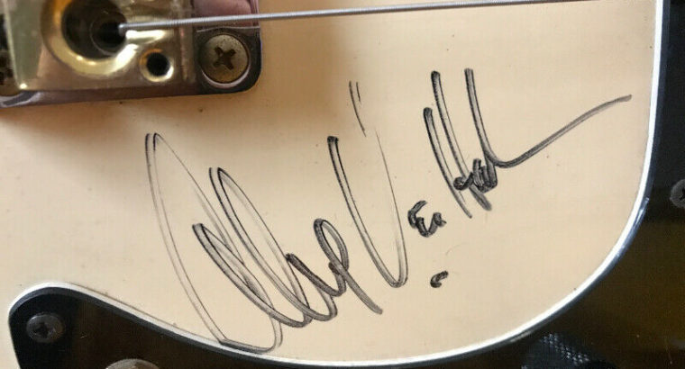 Van halen signed guitar.