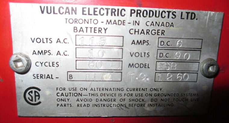 ” New Price” 1950’s Garage Type Working Battery Charger.