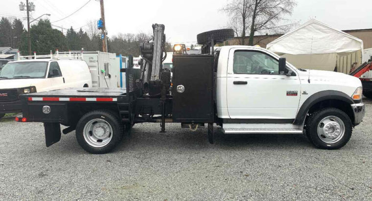 2011 Dodge Ram 5500 – HIAB CRANE / FLAT BED TRUCK *DIESEL* 4X4*