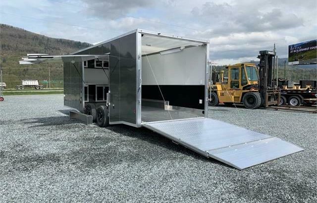 NEW 8 1/2×24 ALUMINUM ENCLOSED RACE CAR TRAILER 10,000lb