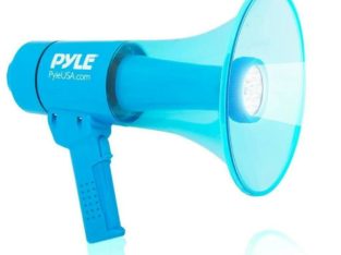 PYLE PMP66WLT Waterproof 40 Watt Megaphone w/ Built-in LED Light