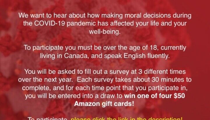 Wanted: SURVEY: HOW HAS THE PANDEMIC AFFECTED YOUR LIFE?