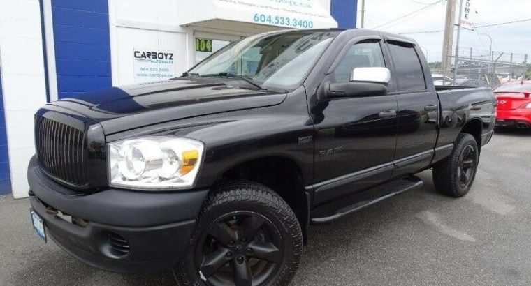 2008 Dodge Ram 1500 4×4, Quad Cab, 6.6 Box, 5.7L Hemi, 20 Inch W