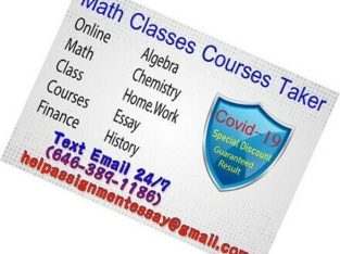 Professional Online Courses Taking Service Finance Math Classes