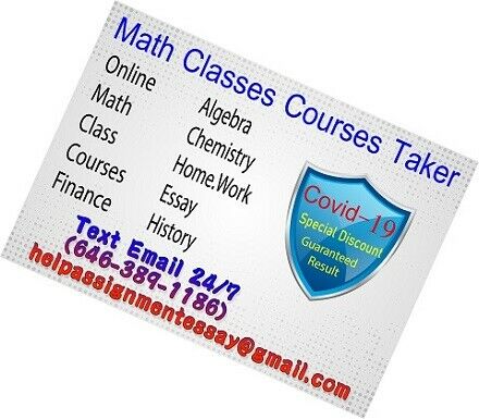 Professional Online Courses Taking Service Finance Math Classes