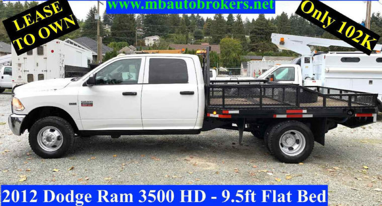 2012 Dodge Ram 3500 – 9.5FT FLAT BED *HEMI 5.7L V8 GAS* 4X4