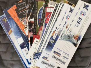 Lot of 37 Jose Bautista Home Run Tickets – Blue Jays