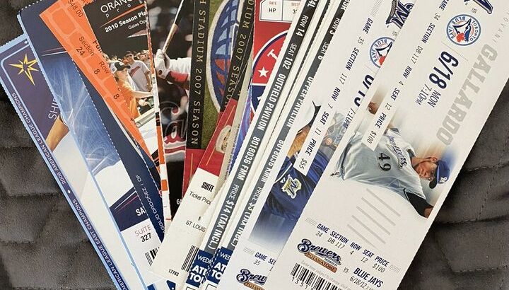 Lot of 37 Jose Bautista Home Run Tickets – Blue Jays