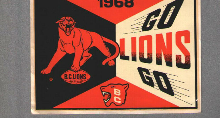 Wanted: Wanted to Buy: BC Lions Decals / Stickers