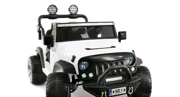 KIDS RIDE ON CAR JEEP WRANGLER 12V W/ REMOTE OFFROAD 2 SEATER