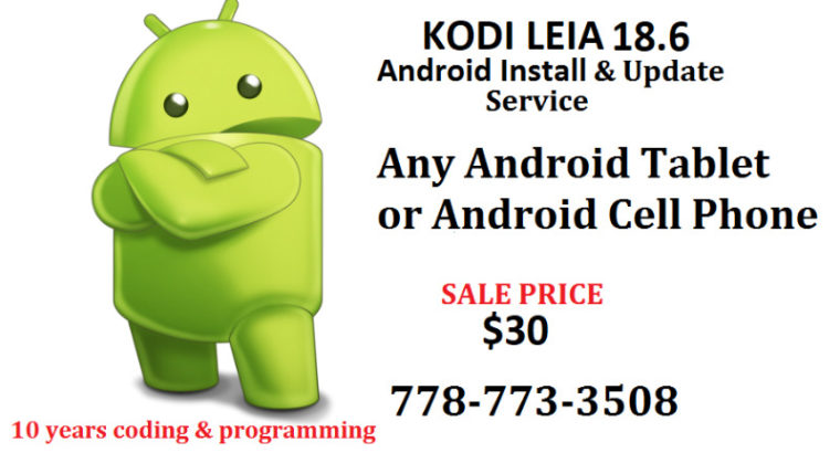 KODI Leia 18.6 Install jailbreak for Android tablets & Phones