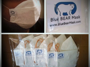 (50-Pack) Blue BEAR Mask™ Non-Medical Disposable Face Masks