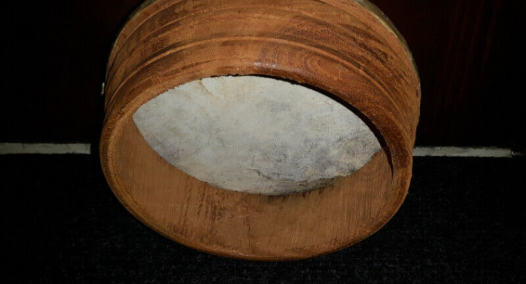Rare Handmade Drum, Vintage wooden Drum`(great sound!)