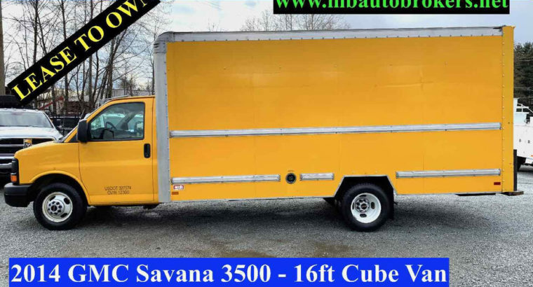 2014 GMC SAVANA 3500 – 16FT CUBE VAN / BOX TRUCK *ONLY 111K*