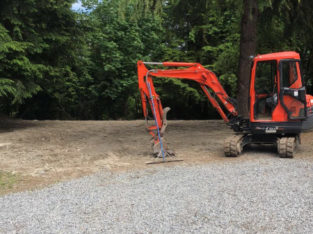 Mini excavator, skidsteer, dump trailer