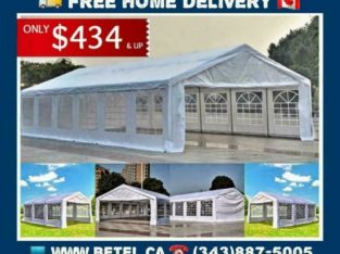 20×40 • 20×32 • 20×20 • 20×13 • 32×16 Premium Wedding Party Event Carport Tents for Sale from $434