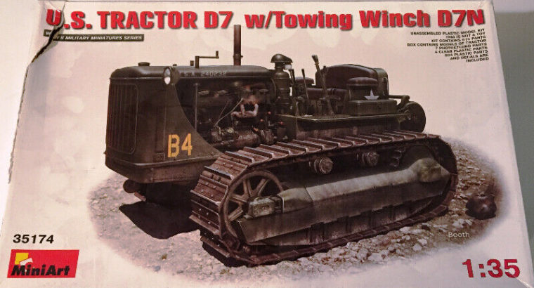 MiniArt 1/35 Caterpillar D7 Tractor w/ Towing Winch